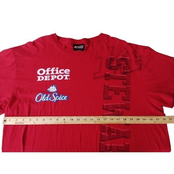 Men's Chase Authentic Stewart Office Depot Red‎ Short Sleeve Shirts Size 2XL - Picture 4 of 16